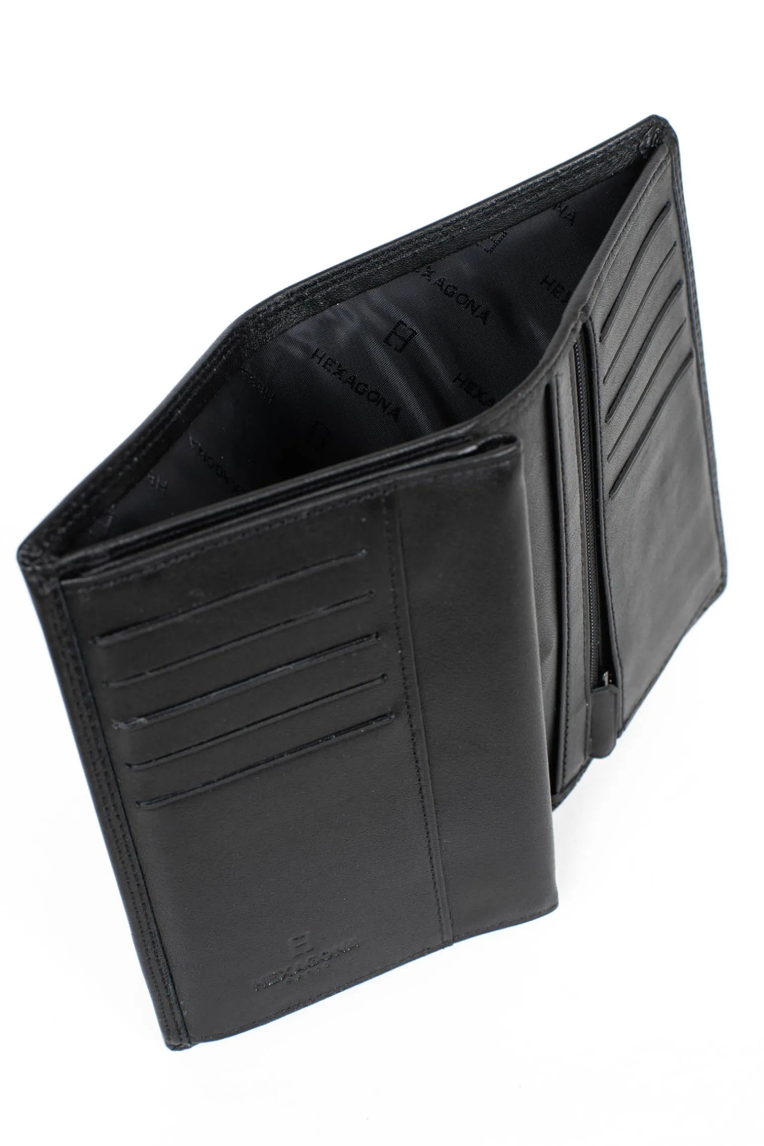 Portefeuille européen - 3 volets - Stop RFID - Cuir