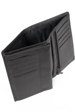 Portefeuille européen - 3 volets - Stop RFID - Cuir