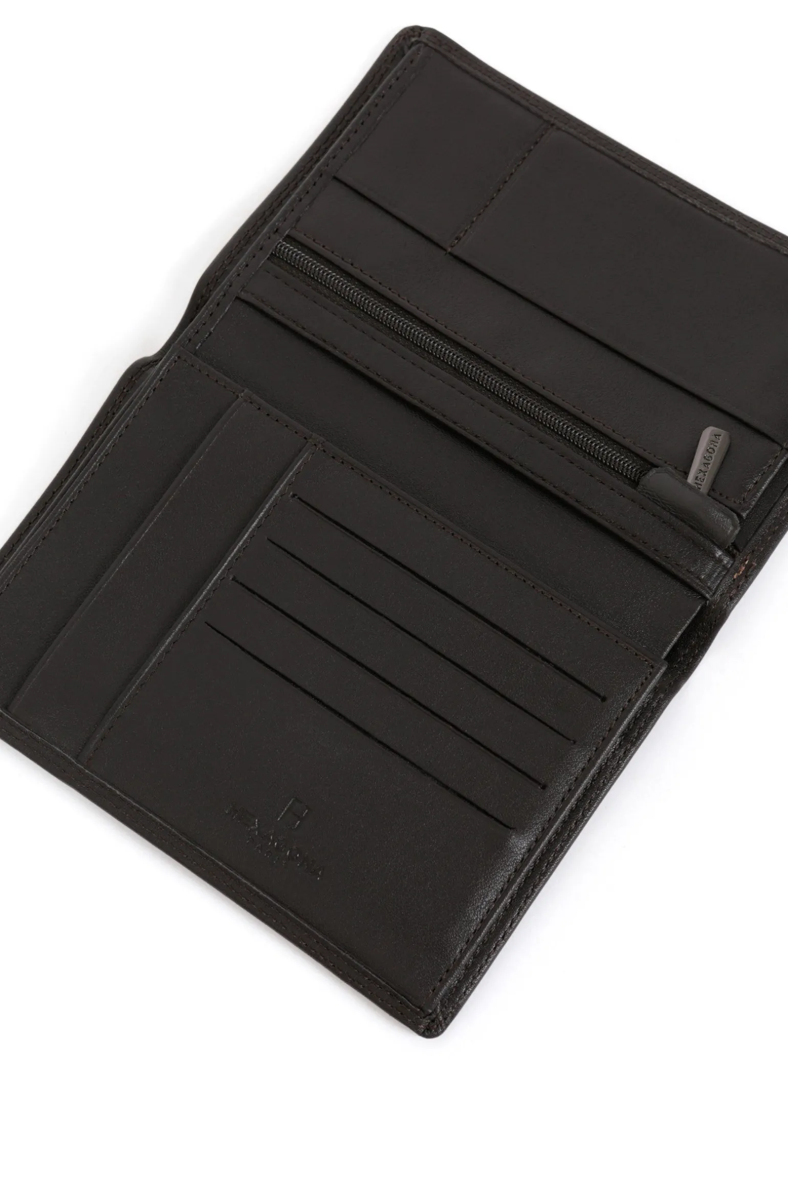 Portefeuille européen - 2 volets - Stop RFID - Cuir