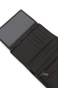 Portefeuille européen - 2 volets - Stop RFID - Cuir
