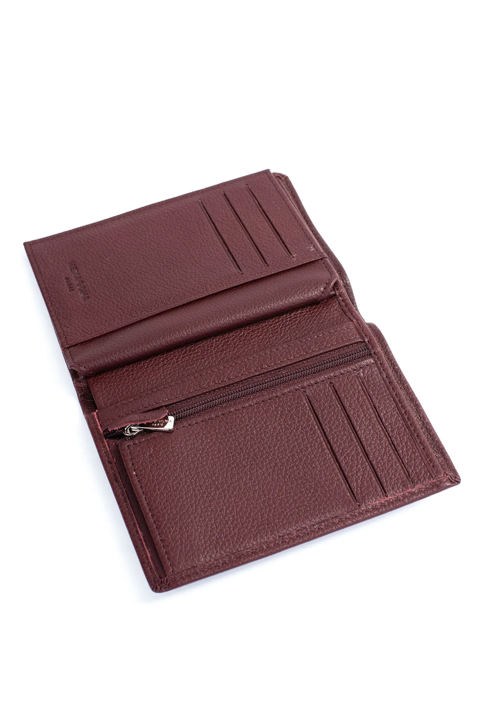 Portefeuille européen - 2 volets - Cuir