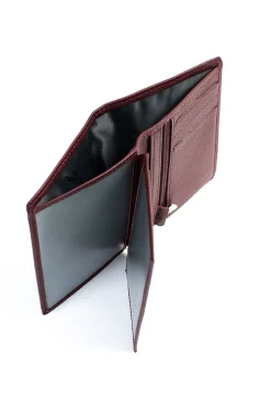 Portefeuille européen - 2 volets - Cuir