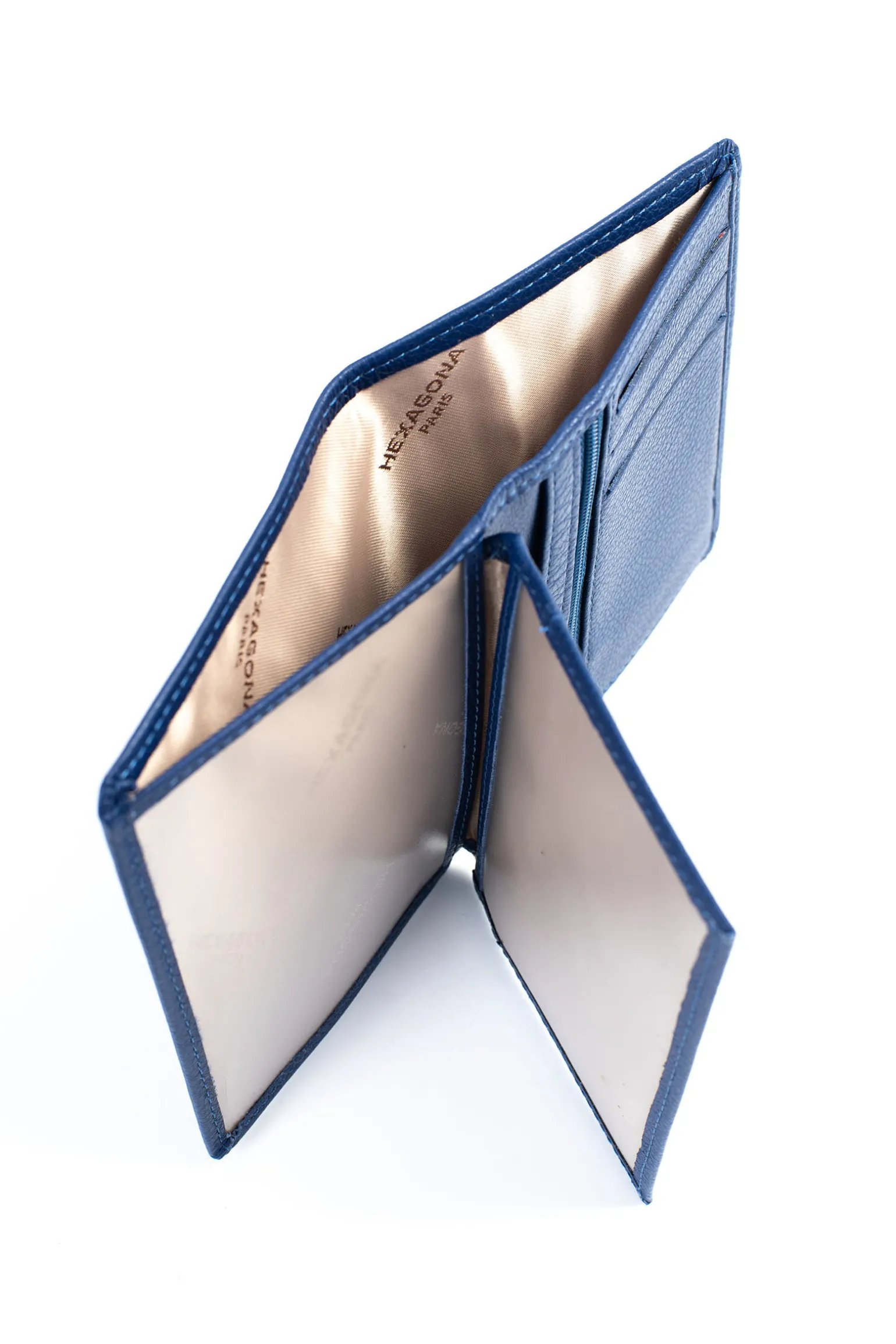 Portefeuille européen - 2 volets - Cuir