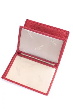 Portefeuille européen - 2 volets - Cuir