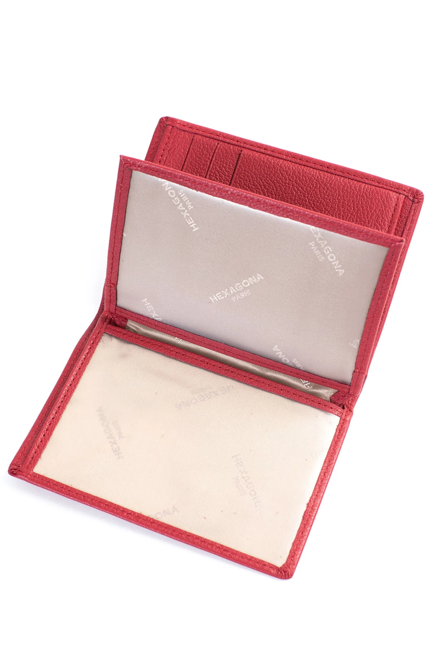 Portefeuille européen - 2 volets - Cuir