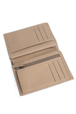 Portefeuille européen - 2 volets - Cuir