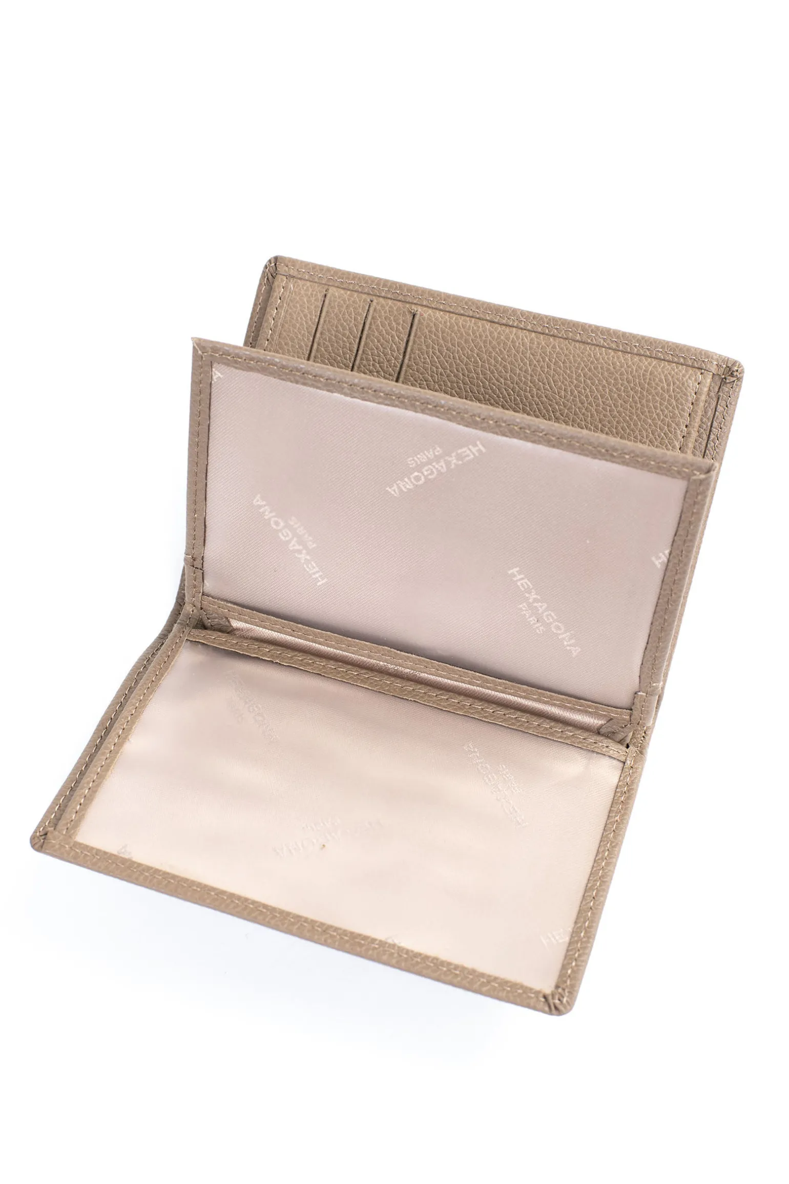 Portefeuille européen - 2 volets - Cuir