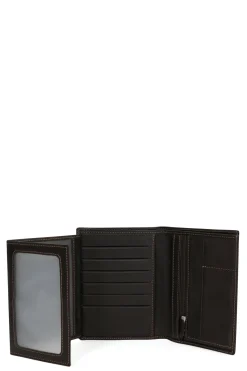 Portefeuille européen - 3 volets - Cuir