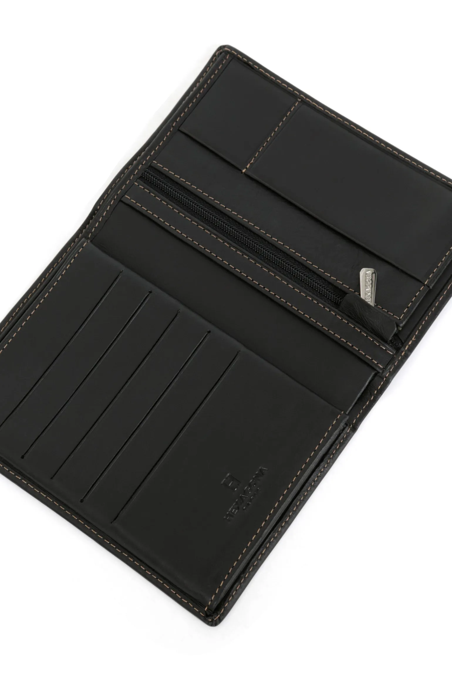Portefeuille européen - 3 volets - Cuir