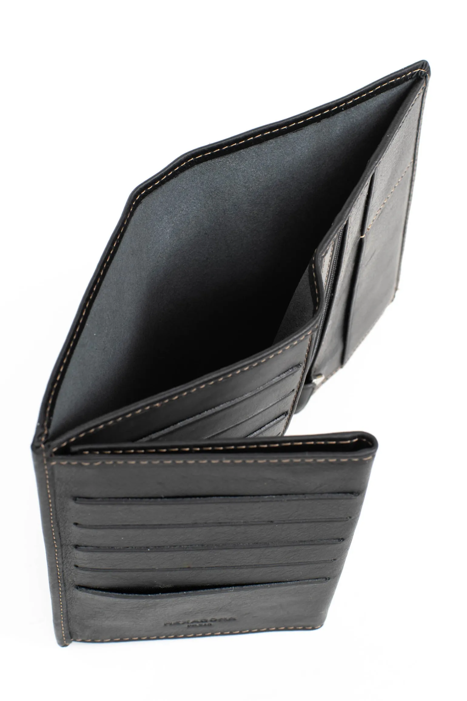 Portefeuille européen - 3 volets - Cuir