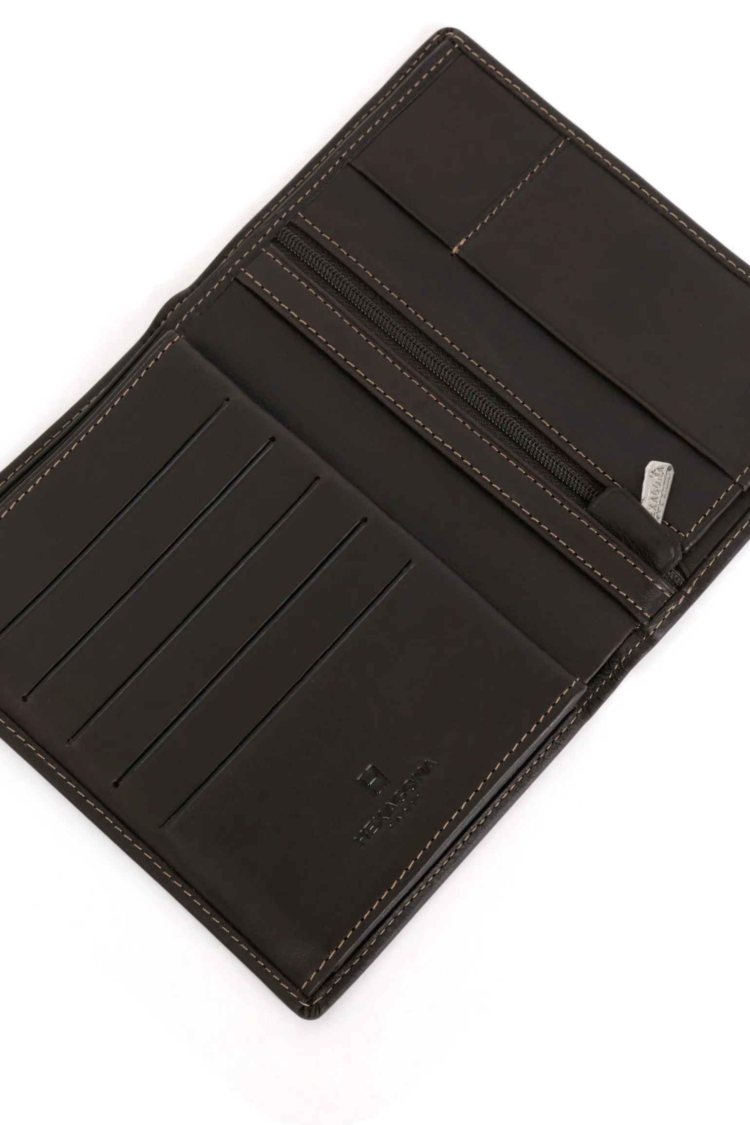 Portefeuille européen - 3 volets - Cuir