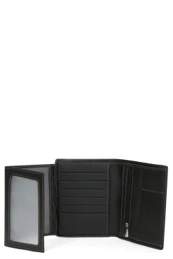 Portefeuille européen - 3 volets - Cuir