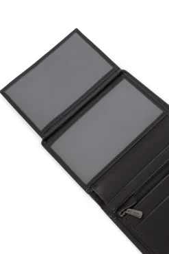 Portefeuille européen - 2 volets - Stop RFID - Cuir