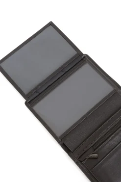 Portefeuille européen - 2 volets - Stop RFID - Cuir