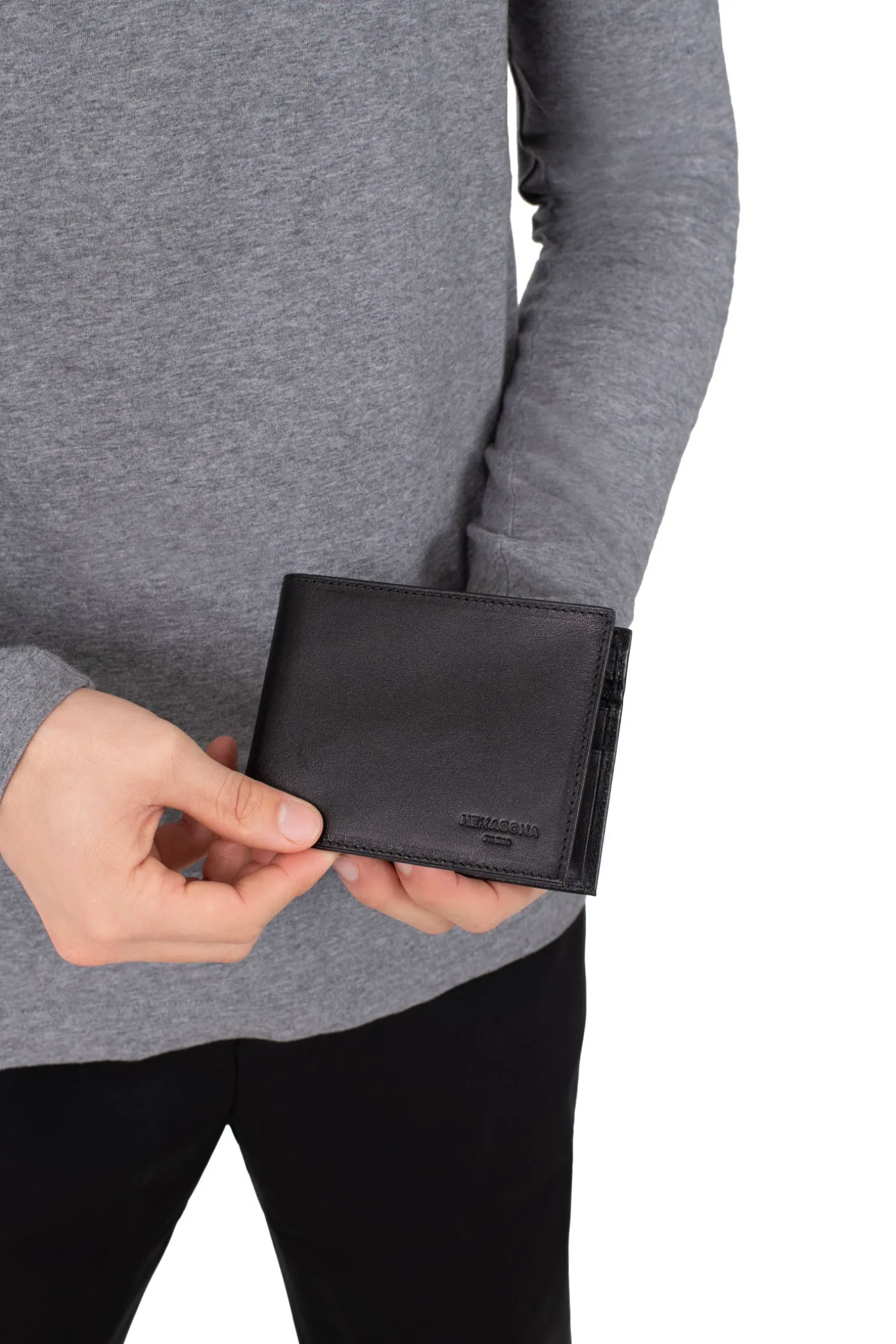 Portefeuille italien - 2 volets - Cuir