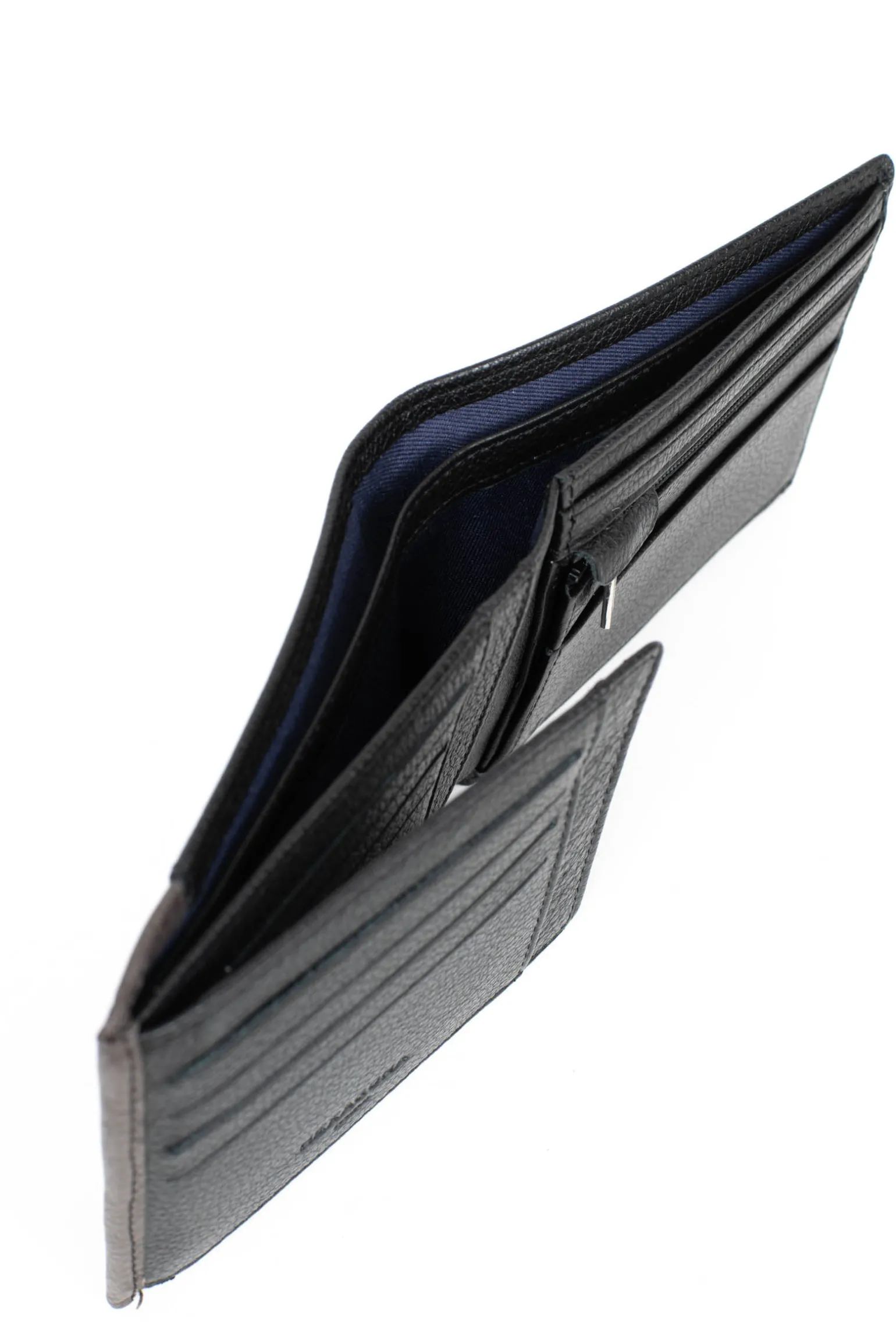 Portefeuille italien - 2 volets - Stop RFID - Cuir