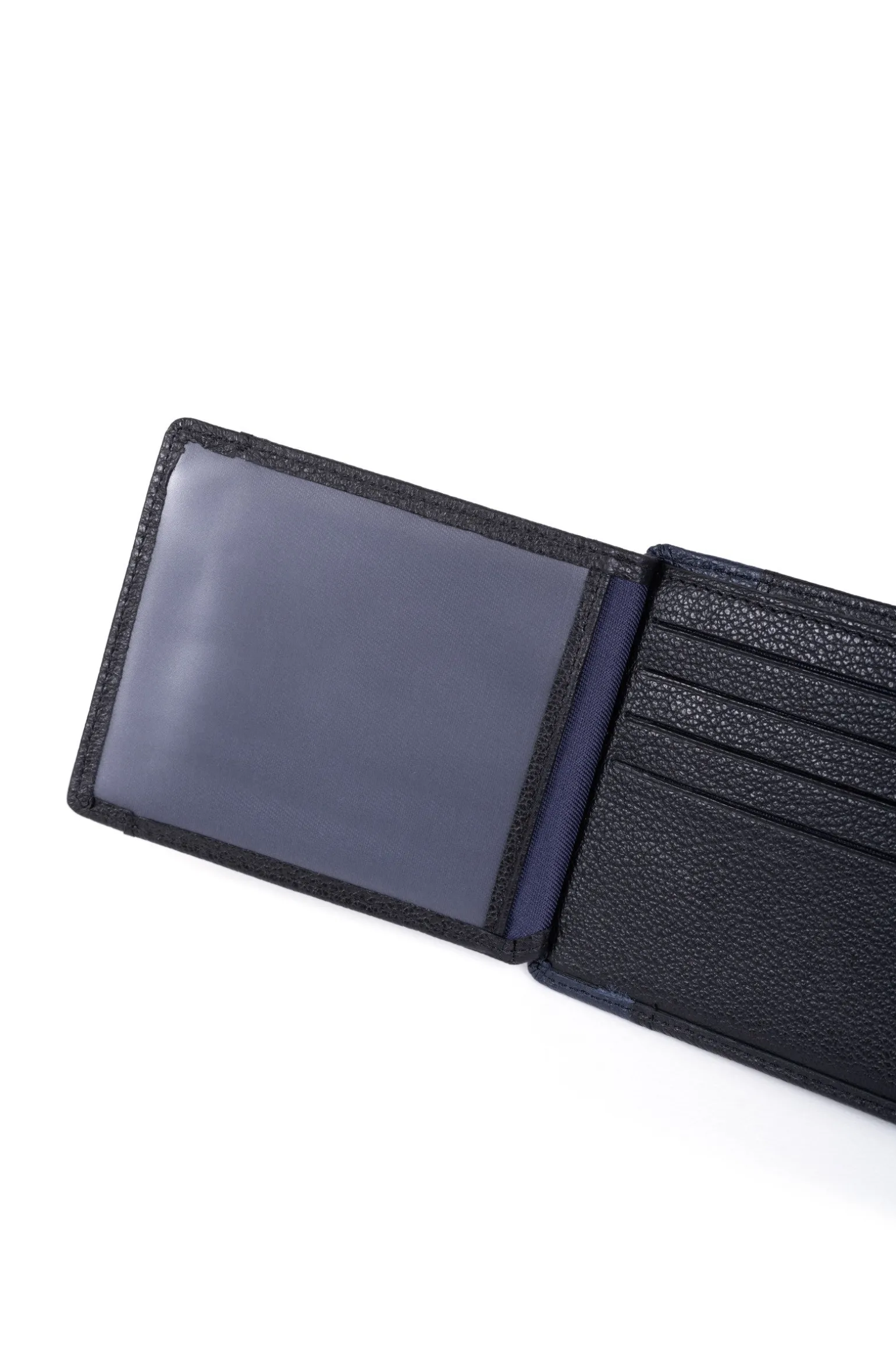 Portefeuille italien - 2 volets - Stop RFID - Cuir