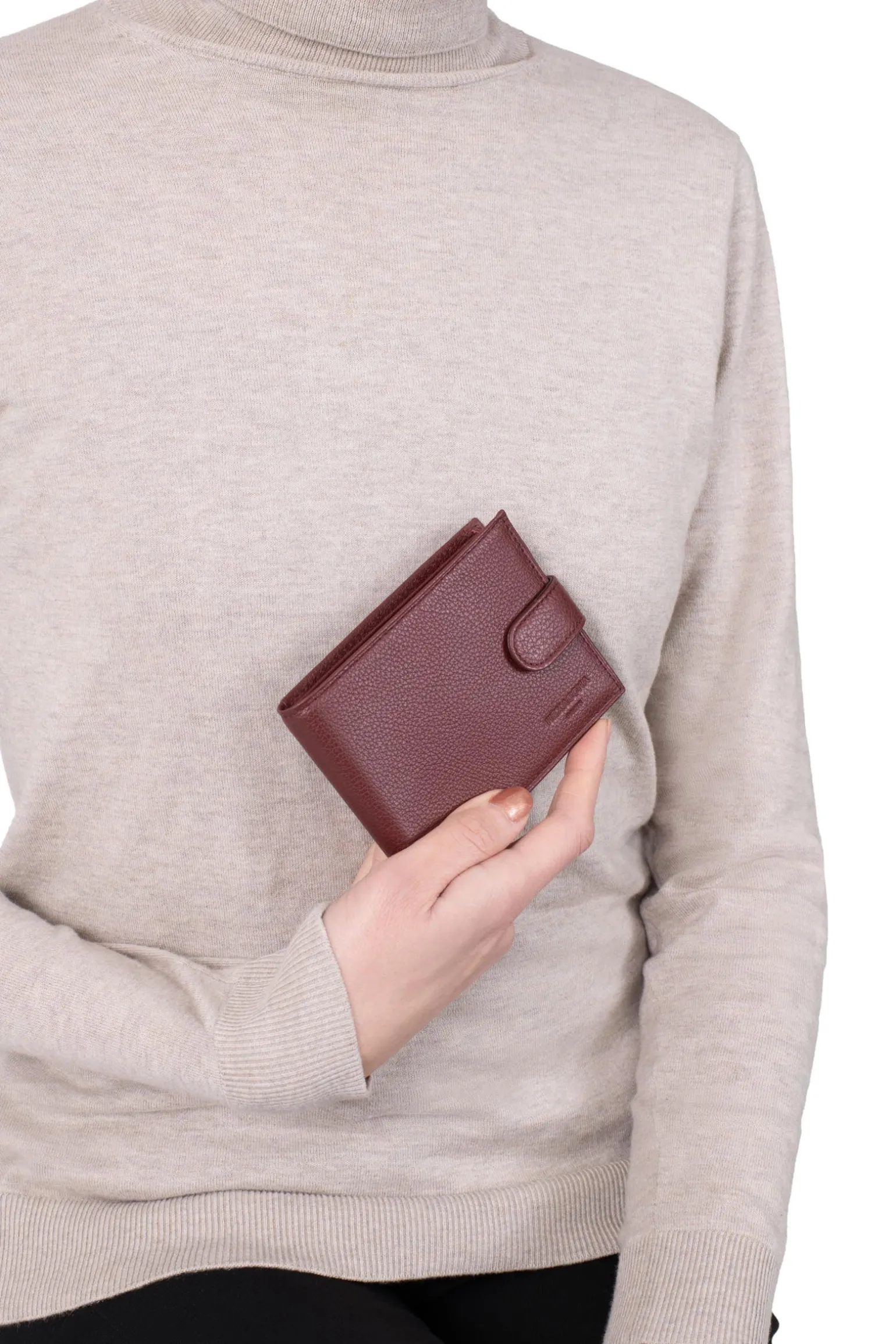 Portefeuille italien - 2 volets - Cuir
