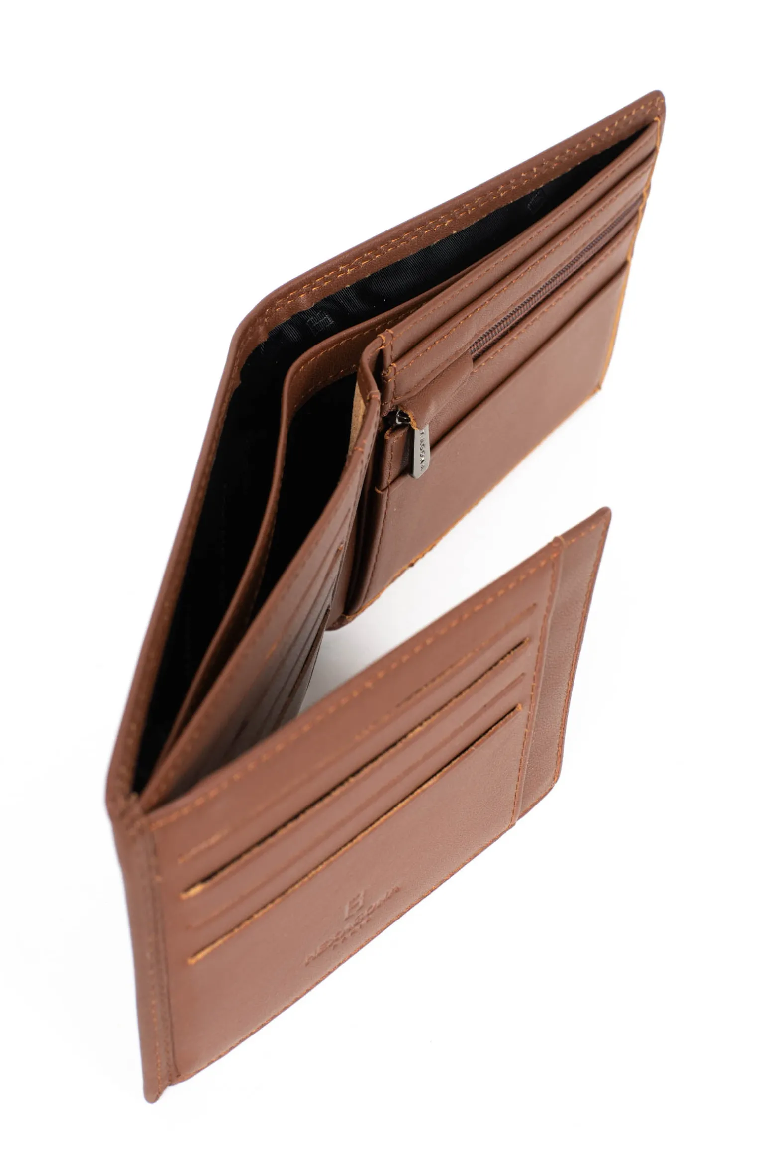 Portefeuille italien - 2 volets - Stop RFID - Cuir