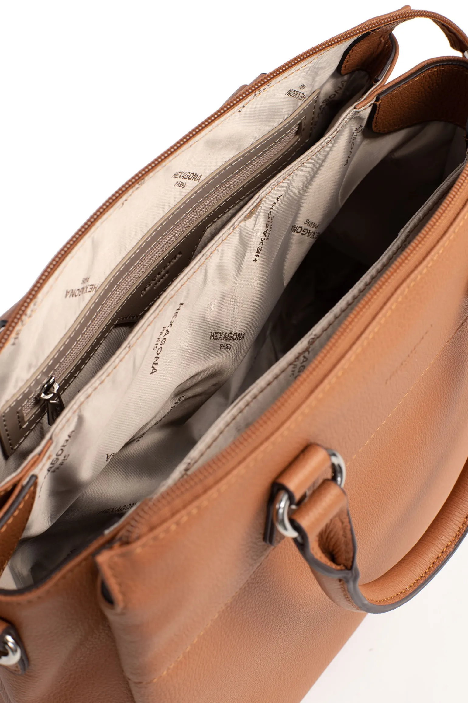 Sac porté main 2 poignées - Cuir