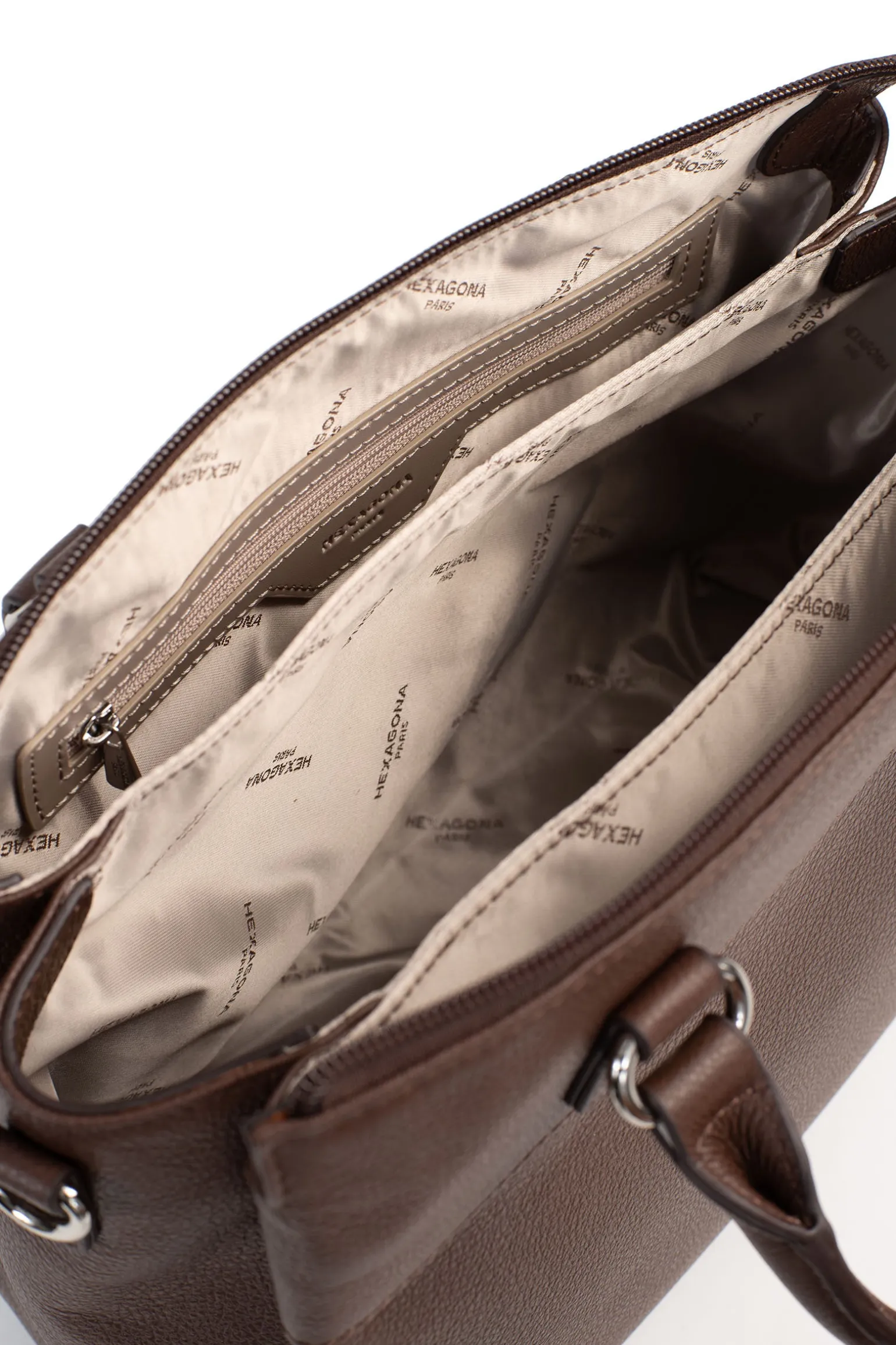 Sac porté main 2 poignées - Cuir