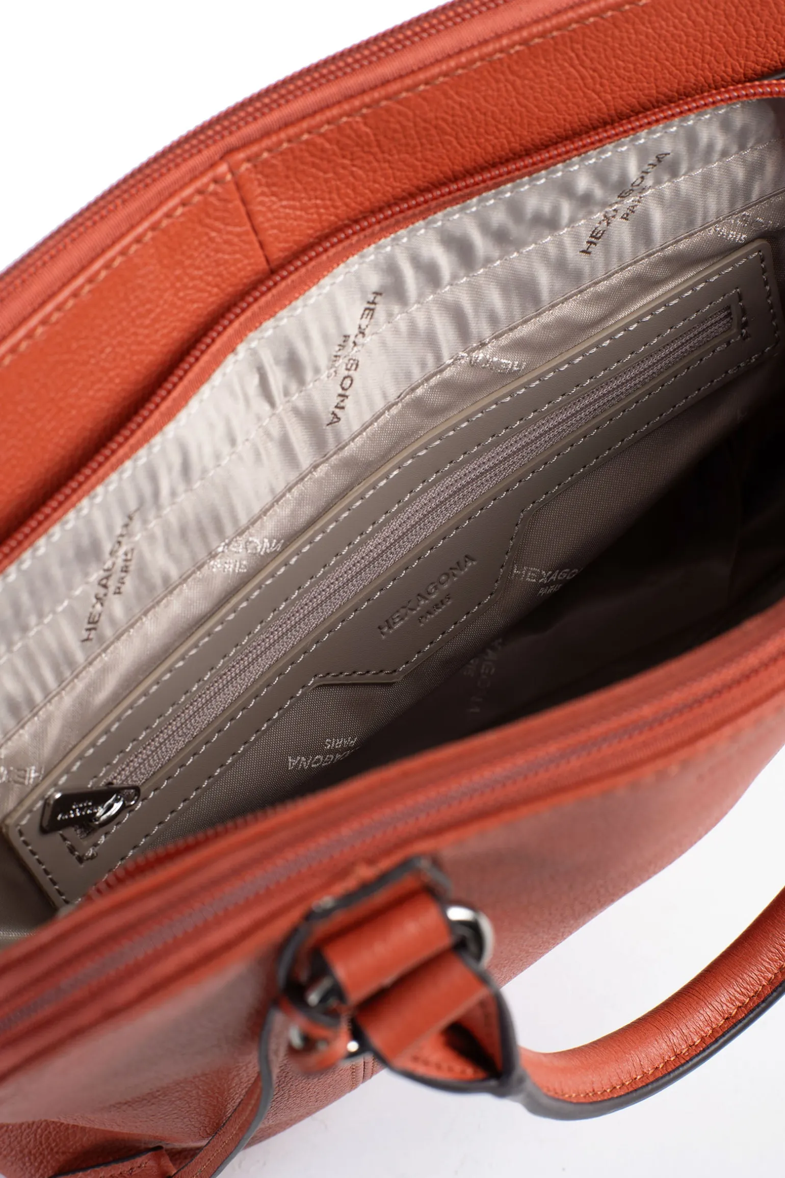 Sac porté main 2 poignées - Cuir