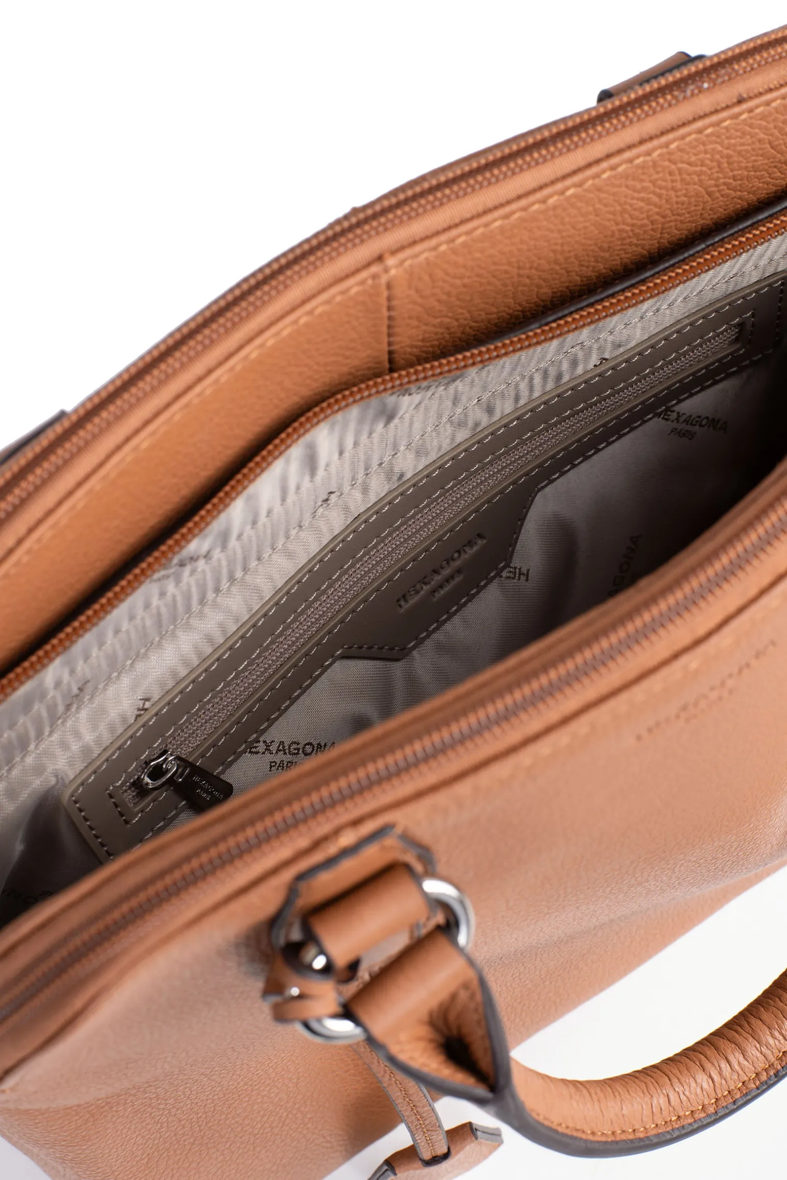 Sac porté main 2 poignées - Cuir