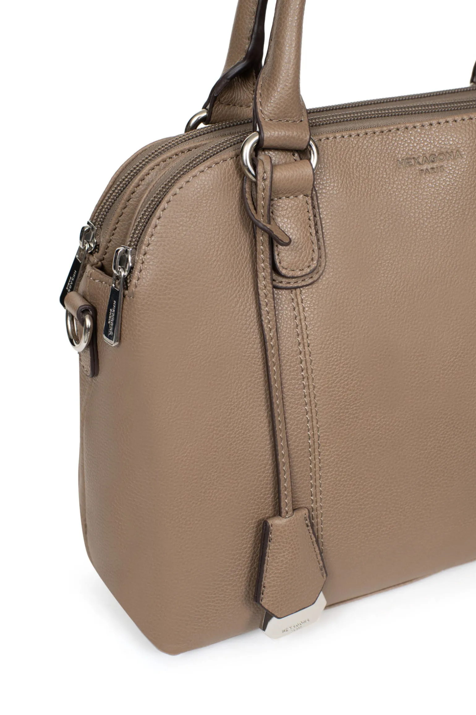 Sac porté main 2 poignées - Cuir