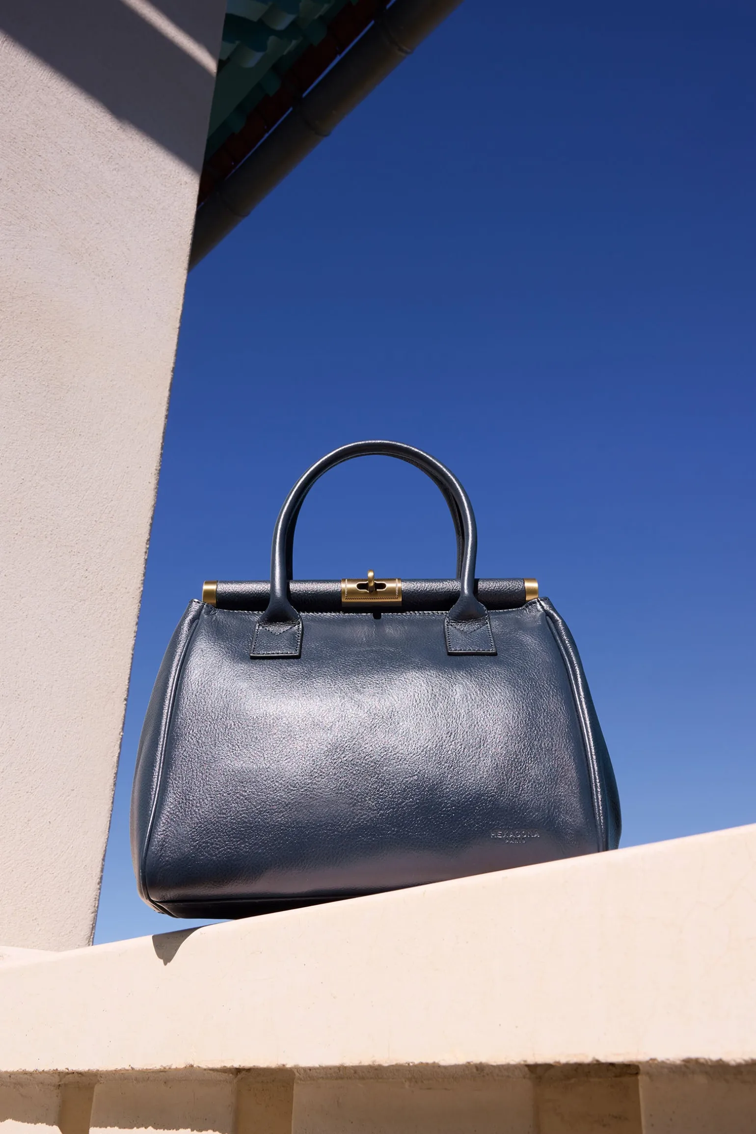 Sac porté main 2 poignées - Cuir
