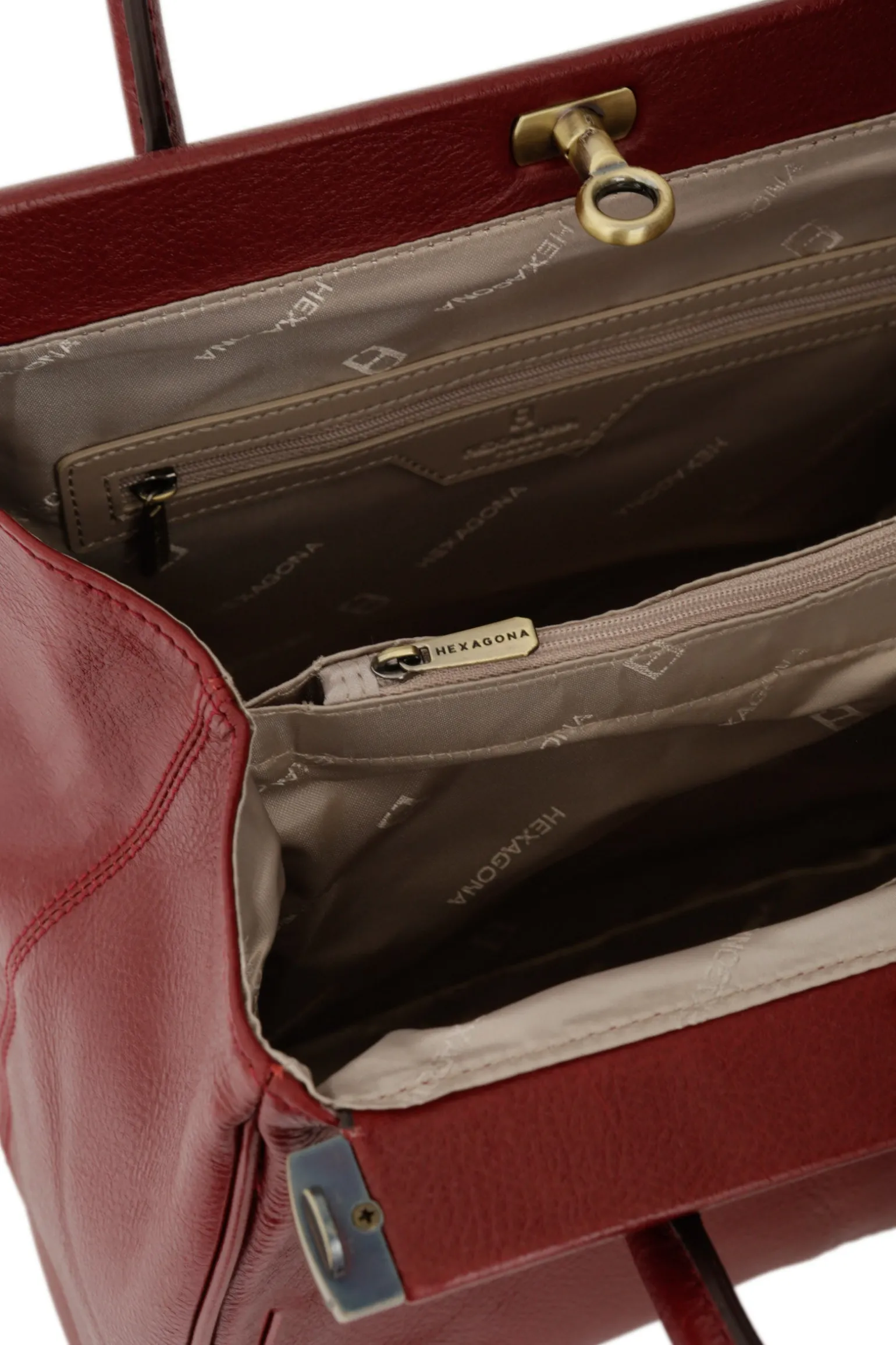 Sac porté main 2 poignées - Cuir