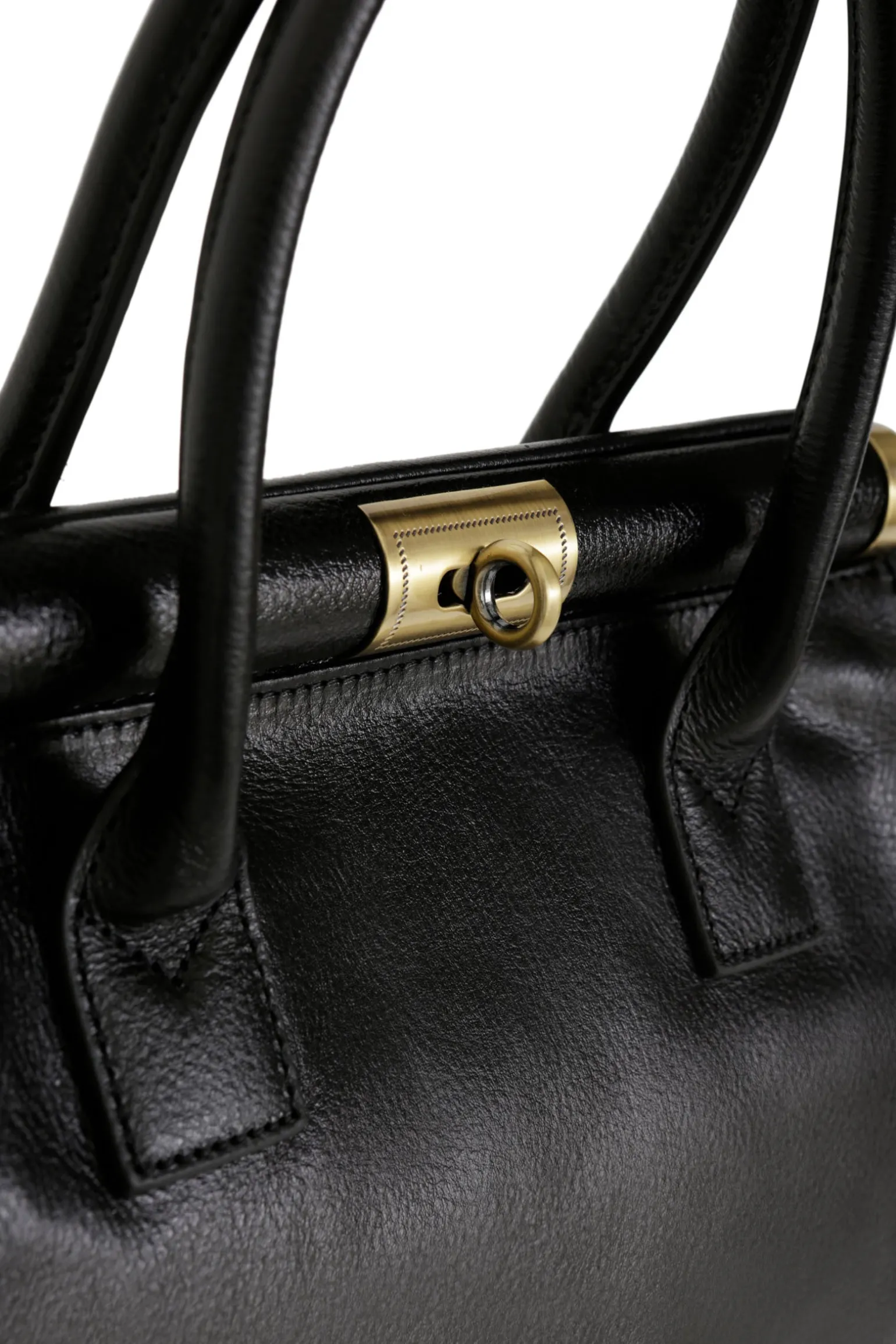 Sac porté main 2 poignées - Cuir