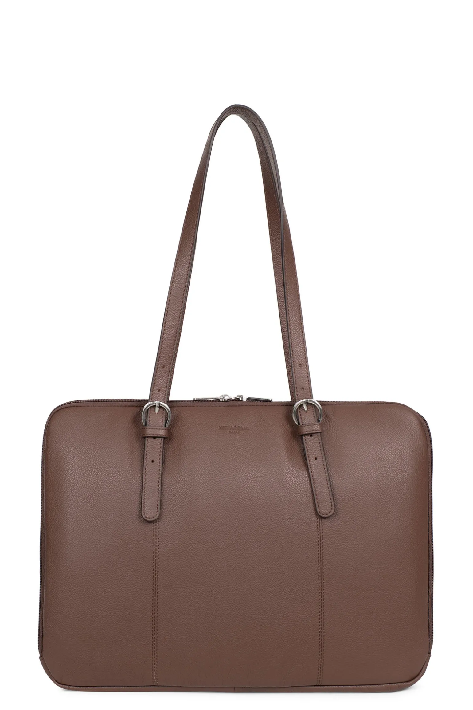 Sac porté épaule 2 anses - 15" & A4 - Cuir