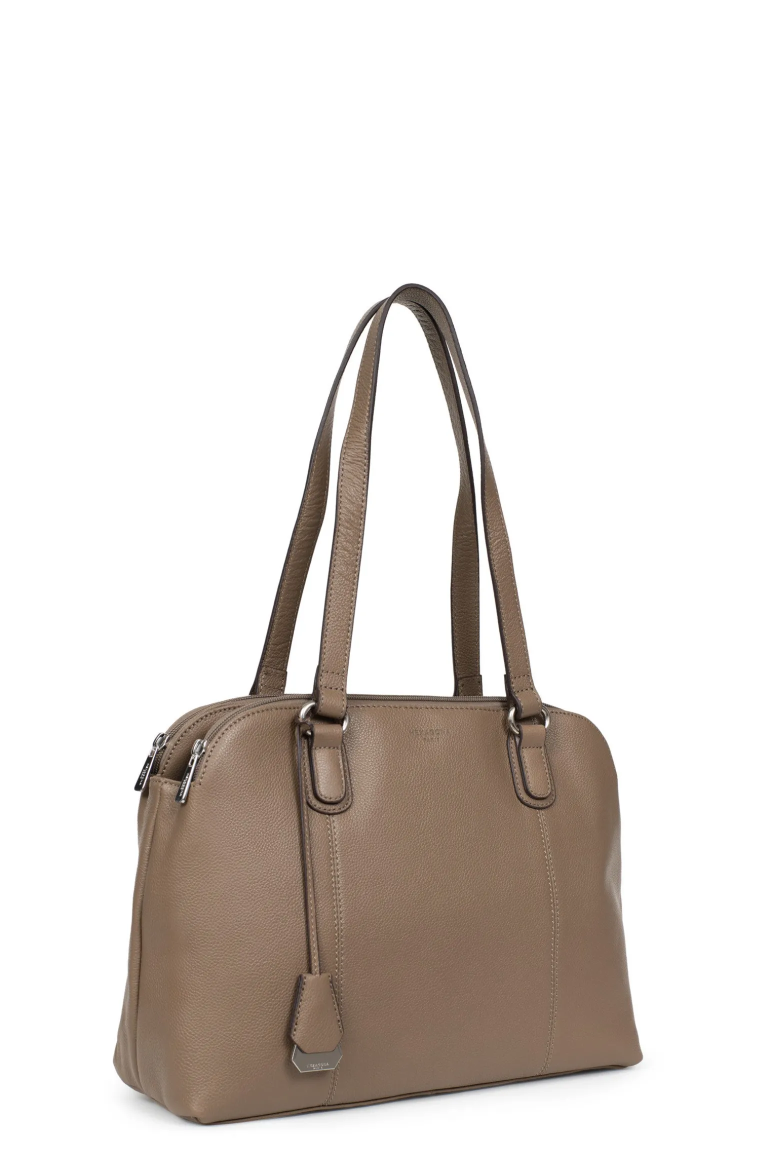 Sac porté épaule 2 anses - A4 - Cuir