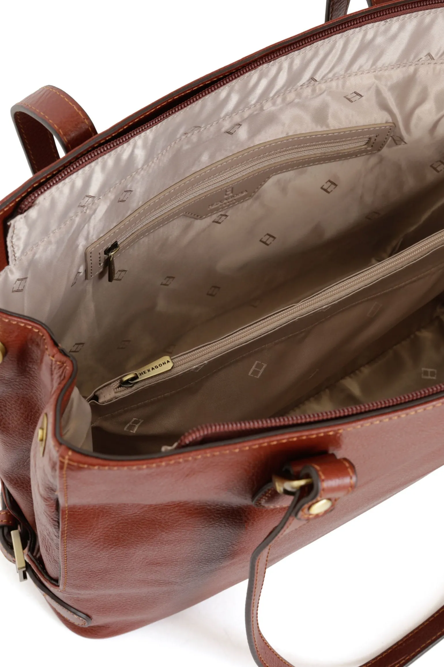 Sac porté épaule 2 anses - A4 - Cuir