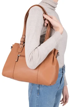 Sac porté épaule 2 anses - Cuir