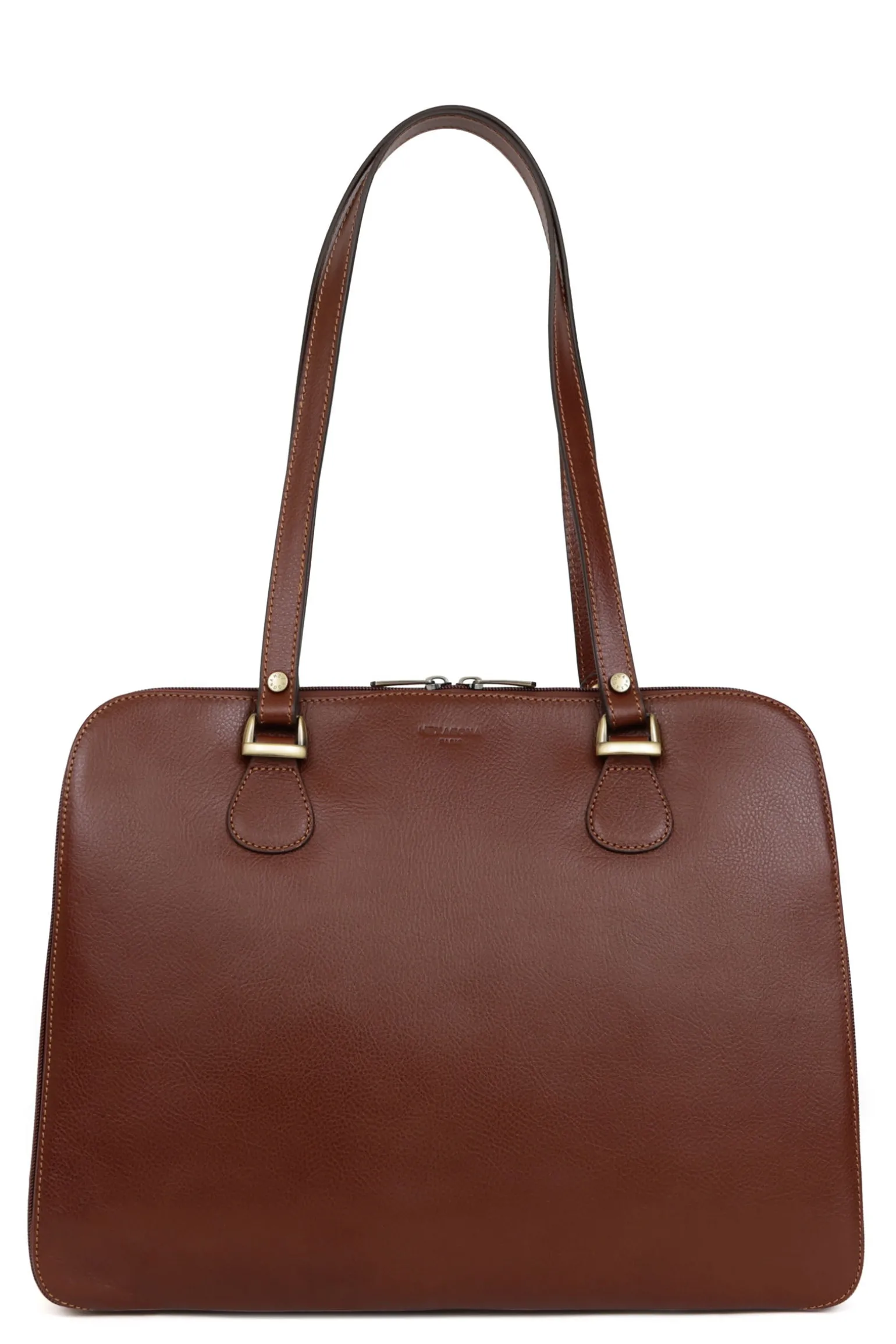 Sac porté épaule 2 anses - Tablette & A4 - Cuir