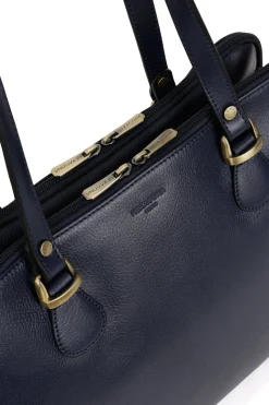 Sac porté épaule 2 anses - Tablette & A4 - Cuir