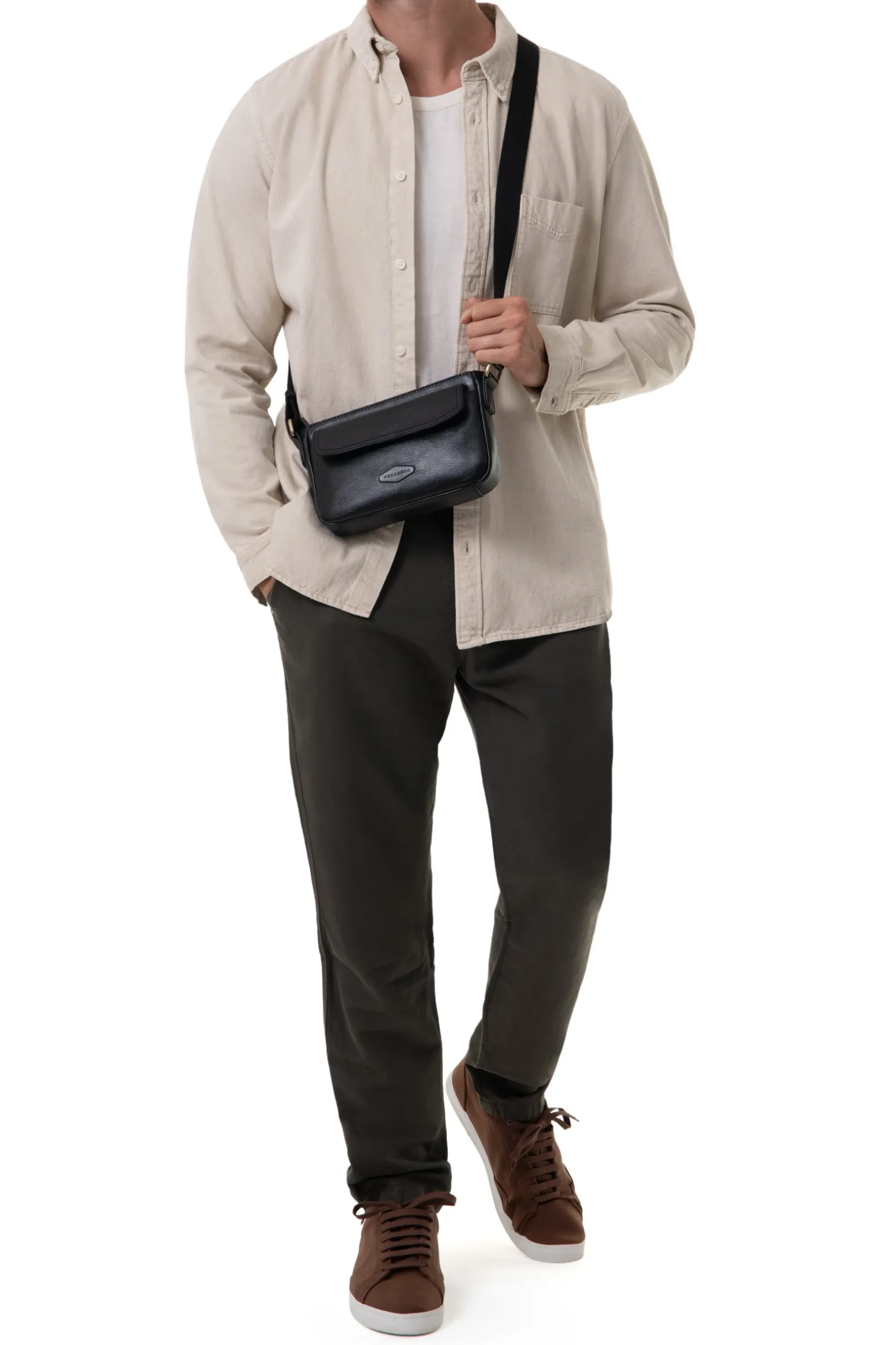 Sac reporter - Cuir