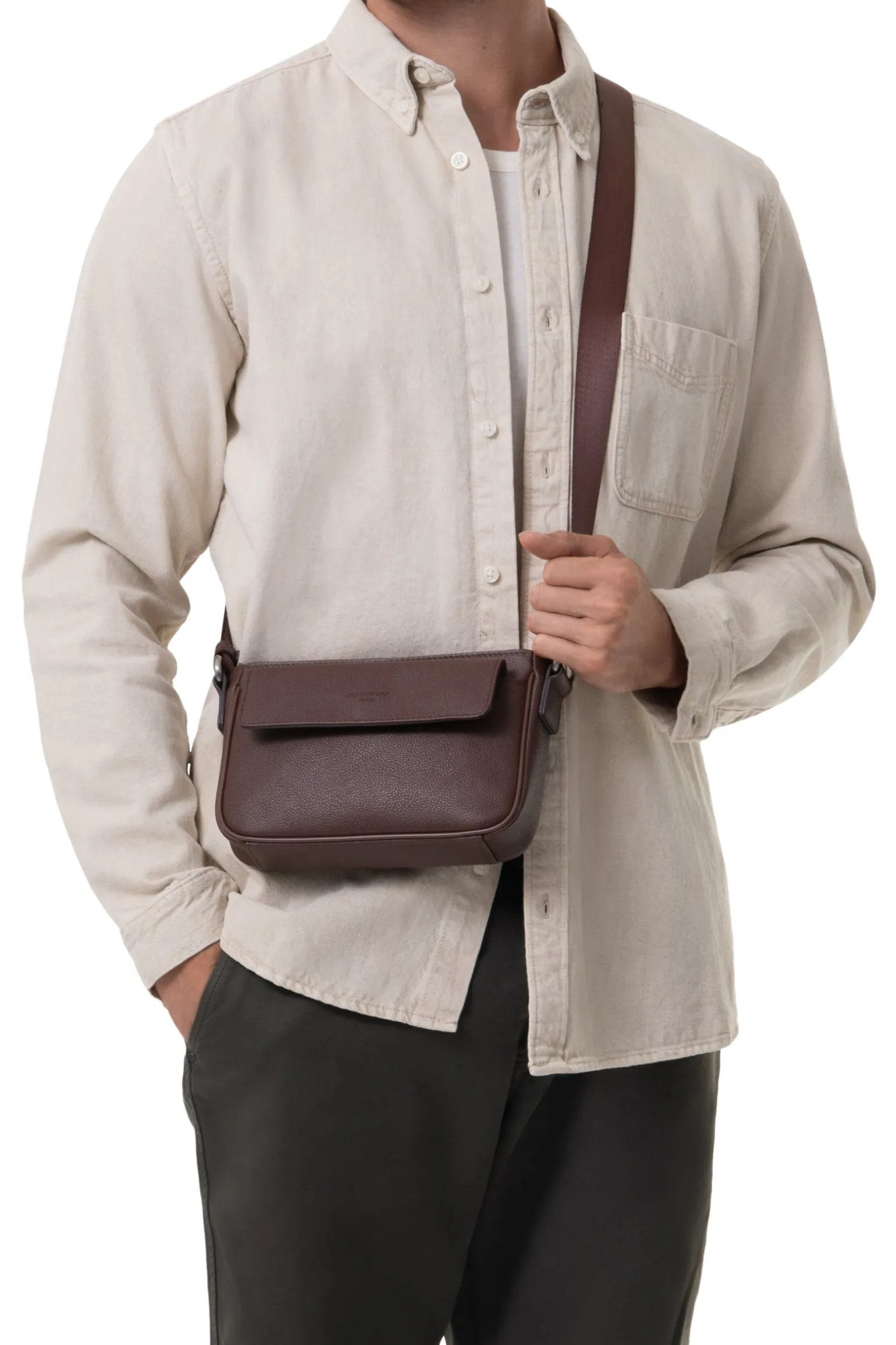 Sac reporter - Cuir