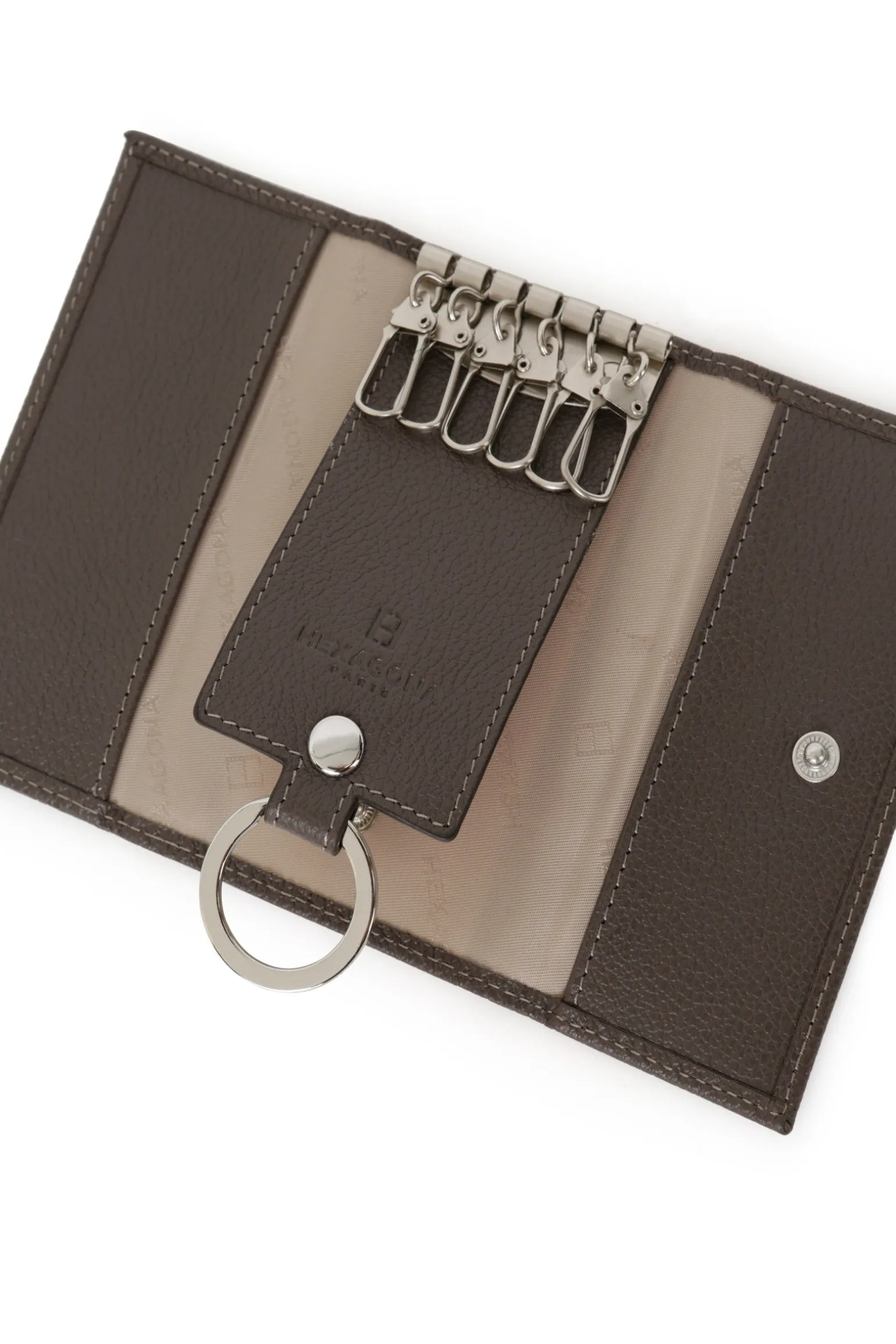 Étui porte-clés - 2 volets - Cuir