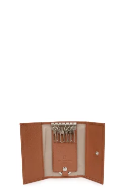 Étui porte-clés - 2 volets - Cuir